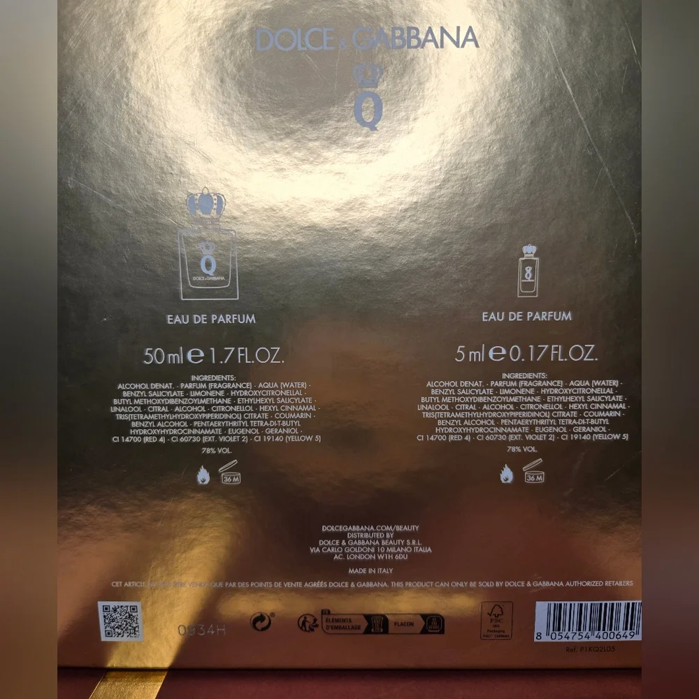 SALE❤️ Q by Dolce & Gabbana Set - Picture 3 of 4